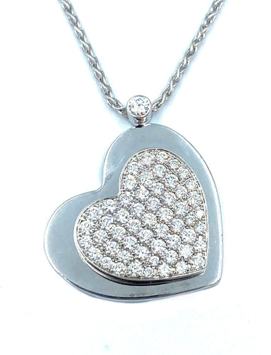 Collier PIAGET. Collier or blanc et diamants 58 Facettes