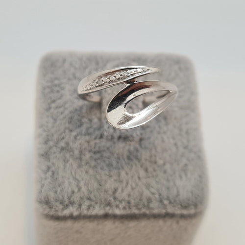 Bague 55 Bague en Or blanc 58 Facettes