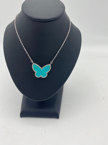 Pendentif Van Cleef & Arpels - pendentif Butterfly turquoise 58 Facettes 096322243181