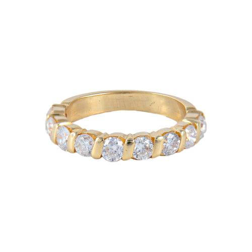 Bague 53 Demi-alliance Diamants 58 Facettes