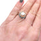 Bague Bague or blanc perle et diamants 58 Facettes 2069