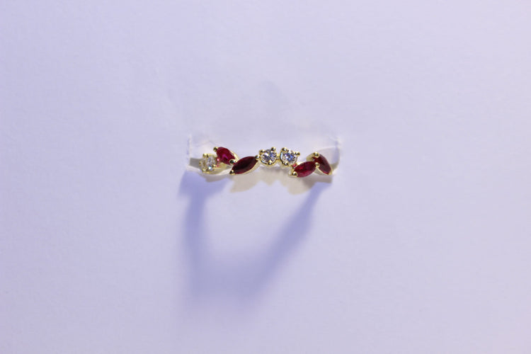 Bague 55 Bague Diamants et Rubis 58 Facettes