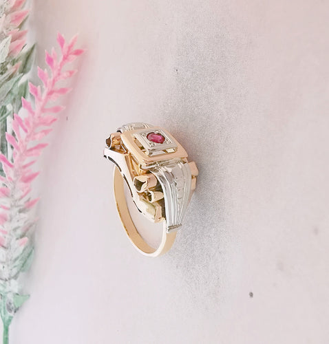 Bague Bague Tank Rubis 58 Facettes AA 1499