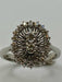 Bague Bague vintage Or blanc Diamants 58 Facettes