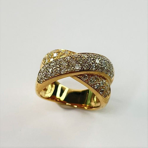 Bague Bague 2 Ors, diamants 58 Facettes 20400000492