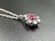 Pendentif CARL BUCHERER - Pendentif Or blanc Rubis Diamants 58 Facettes