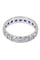 Bague Alliance or blanc, diamants 58 Facettes 064141