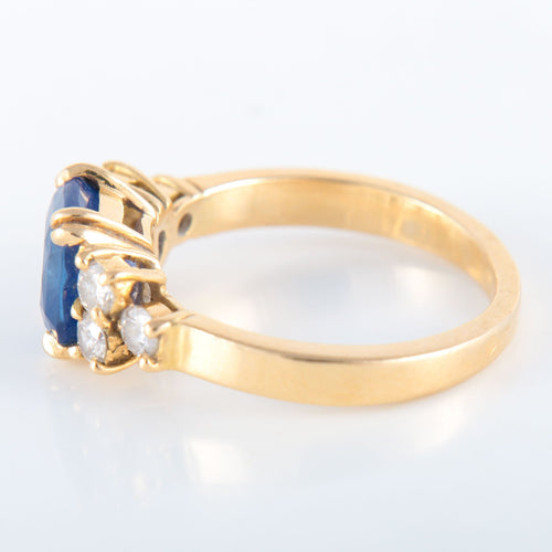 Bague 52 Bague Saphir de Ceylan Diamants 58 Facettes 8173