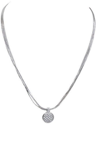 Collier COLLIER MULTI RANGS DIAMANTS 58 Facettes 059351