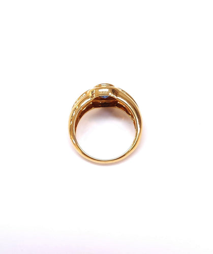 Bague 55 Bague jonc saphir 1.42ct 58 Facettes BAG.GG26.SAP.JON