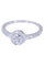 Bague 52 Solitaire Or blanc Diamant 58 Facettes 082731