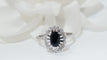 Bague 53 Bague Marguerite En Or Blanc, Saphir Et Diamants 58 Facettes 31757