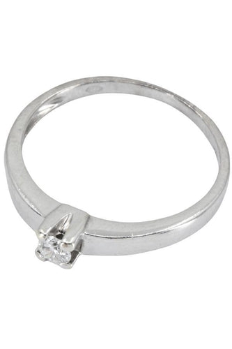 Bague SOLITAIRE MODERNE DIAMANT 0.10 CARAT 58 Facettes 050911