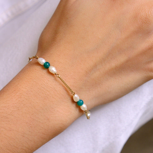 Bracelet Bracelet Perles keishi Chrysoprase 58 Facettes EL2-17