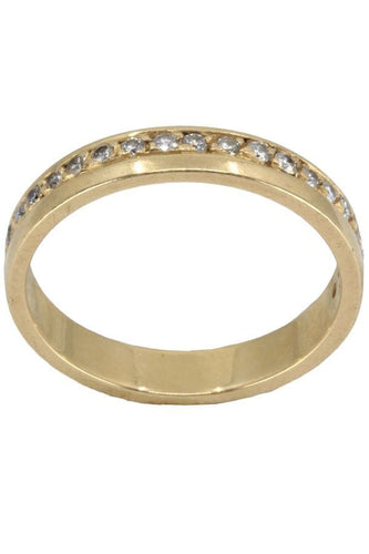 Bague 59 DEMI-ALLIANCE DIAMANTS 58 Facettes 053771