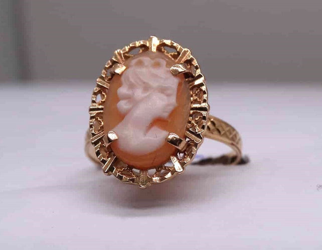 Bague 58 Bague or camée 58 Facettes 12023