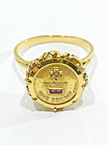 Bague 58 Augis - Bague Plus qu'hier, moins que demain 58 Facettes 3076/1