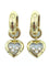 Boucles d'oreilles CHOPARD. Créoles Happy Diamonds or jaune et diamants 58 Facettes
