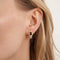 Boucles d'oreilles Boucles d'oreilles or jaune, diamants 58 Facettes HS21215