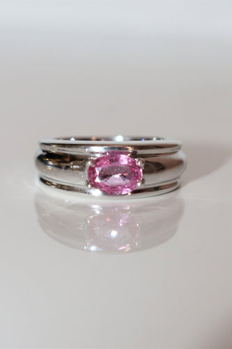 Bague saphir rose Bague Boucheron Axelle Saphir Rose 58 Facettes 390