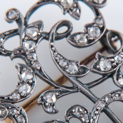 Broche Broche monogramme E.S 58 Facettes JE29