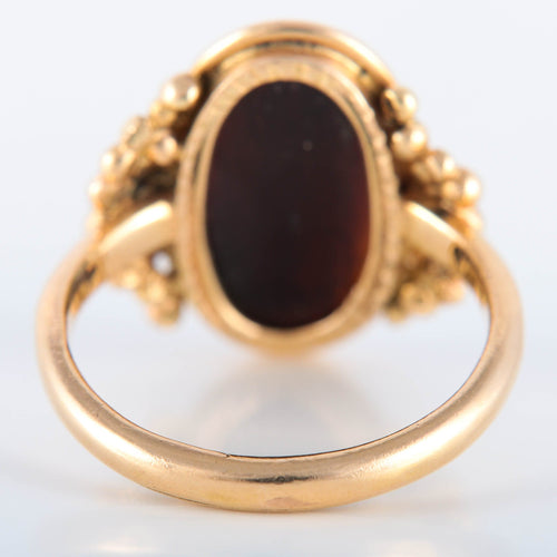 Bague 56 Bague Camée sur onyx 58 Facettes