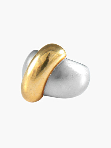 Bague 50 Bague Or Acier signée TURNER 58 Facettes