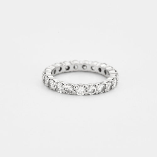 Bague 51 Alliance américaine Or blanc Diamants 1.20ct 58 Facettes 240095
