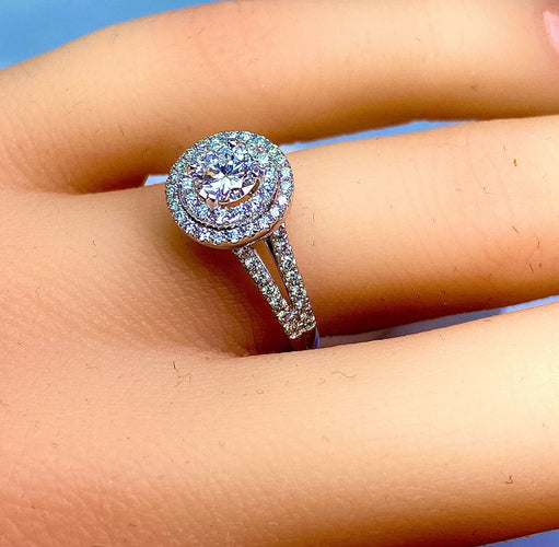 Bague 50 Bague diamant 0,40 carat E VS2 58 Facettes AB262