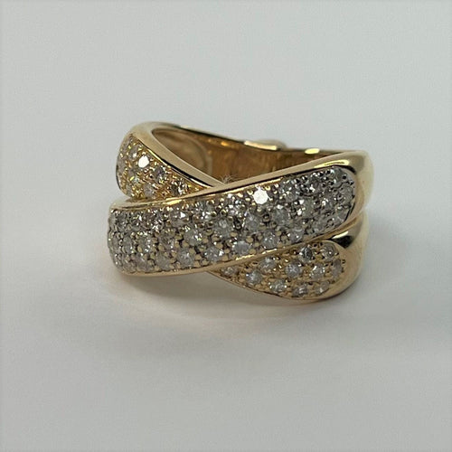 Bague Bague 2 Ors, diamants 58 Facettes 20400000492