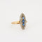 Bague 55 Bague Marquise Saphirs et Diamants 58 Facettes