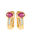 Boucles d'oreilles BOUCLES D'OREILLES OR JAUNE RUBIS/DIAMANTS 58 Facettes 47900022