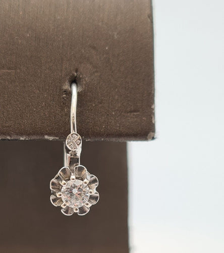 Boucles d'oreilles Mono boucle d'oreille Or blanc Diamant 58 Facettes