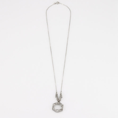 Collier Collier en platine, diamant 58 Facettes