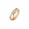 Bague 55 CHAUMET - Bague "Liens" Or rose, Diamants 58 Facettes 083055-055