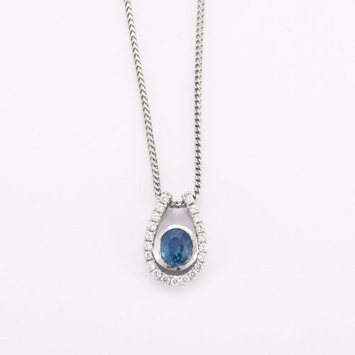 Pendentif Pendentif, saphir,diamants 58 Facettes