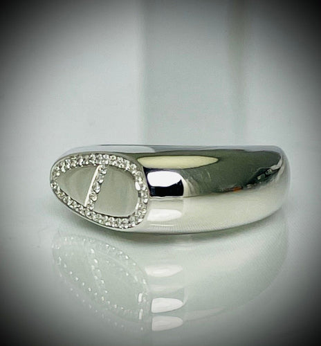 Bague 53 Bague Hermès Diamants 58 Facettes