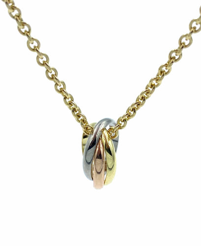 Collier CARTIER. Collection Trinity, collier 3 ors 18K 58 Facettes