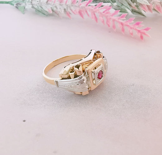 Bague Bague Tank Rubis 58 Facettes AA 1499