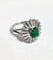 Bague 51 Bague marguerite platine émeraude et diamants 58 Facettes 1-804/3