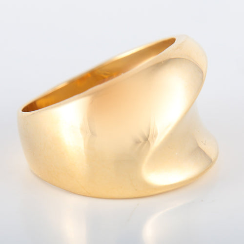 Bague 53 Bague Jonc large or jaune 58 Facettes 8286