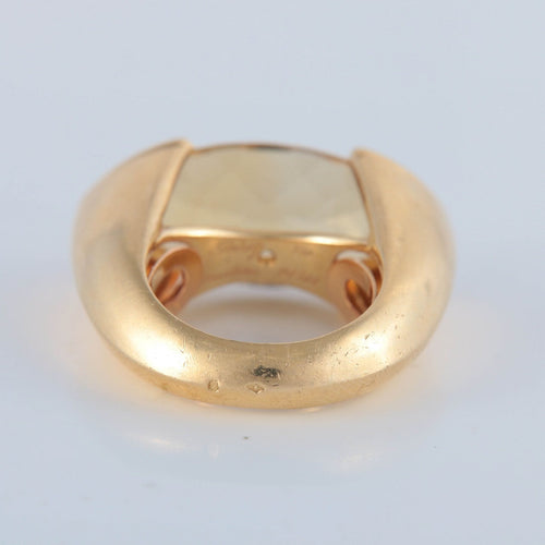 Bague 52 POIRAY - Bague en or et citrine 58 Facettes