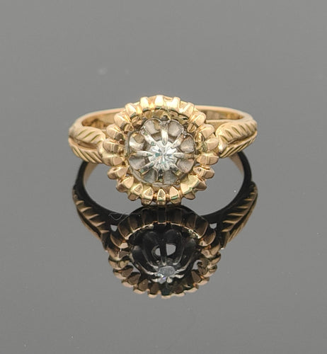 Bague 52 Bague vintage or 2 tons Diamant 58 Facettes