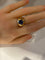 Bague 53 Bague en Or jaune & saphir cabochon 58 Facettes
