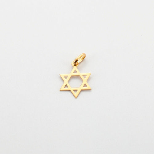 Pendentif Pendentif étoile de David Or jaune 58 Facettes