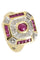 Bague BAGUE STYLE ART DÉCO RUBIS ET DIAMANTS 58 Facettes 050711