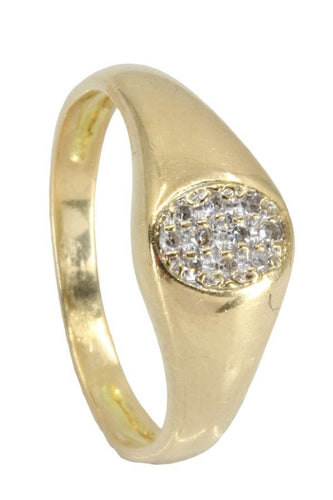 Bague 57 CHEVALIÈRE PAVAGE DIAMANTS 58 Facettes 053041