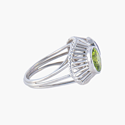 Bague Bague Améthyste et Péridot 58 Facettes