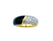 Bague Van Cleef & Arpels. Bague or, platine, onyx et diamants 58 Facettes