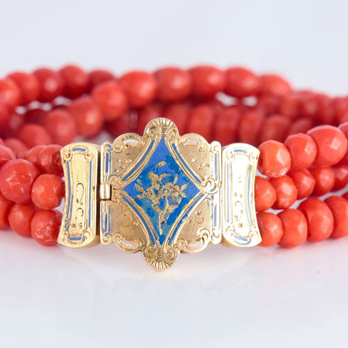 Bracelet Bracelet Napoléon III en corail 58 Facettes